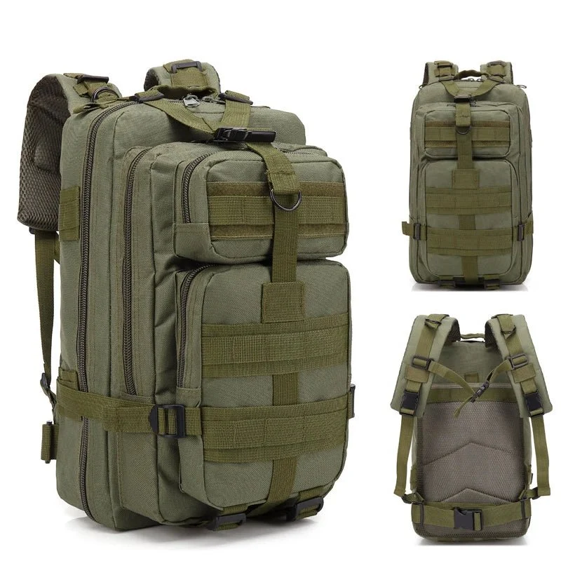 Sac à dos tactique d'expédition 20L-25L en nylon 1000D pour le bushcraft et la survie "Greencity - 3P Tactical"