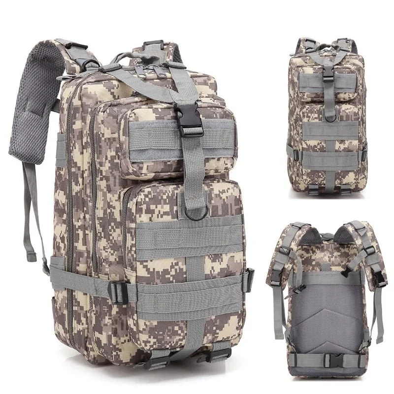 Sac à dos tactique d'expédition 20L-25L en nylon 1000D pour le bushcraft et la survie "Greencity - 3P Tactical"