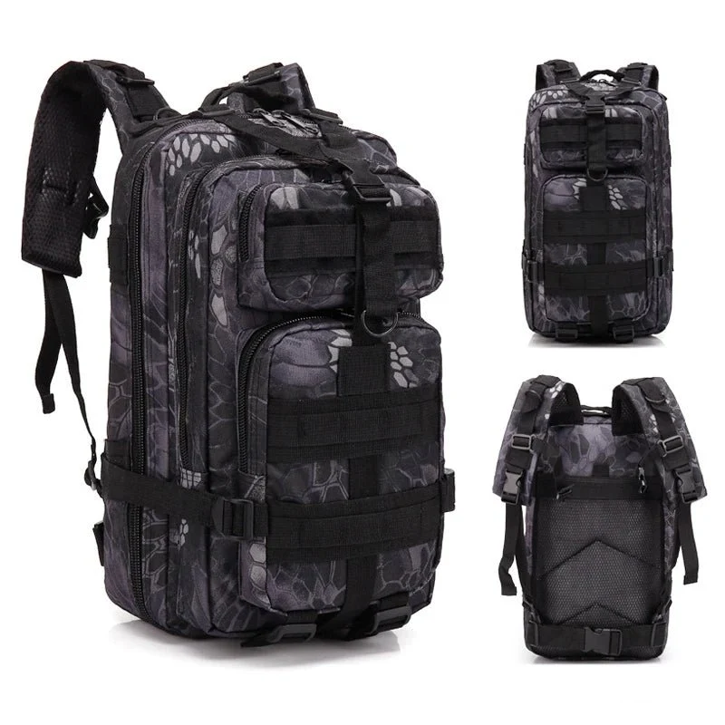 Sac à dos tactique d'expédition 20L-25L en nylon 1000D pour le bushcraft et la survie "Greencity - 3P Tactical"