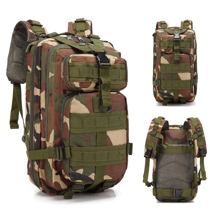 Sac à dos tactique d'expédition 20L-25L en nylon 1000D pour le bushcraft et la survie "Greencity - 3P Tactical"