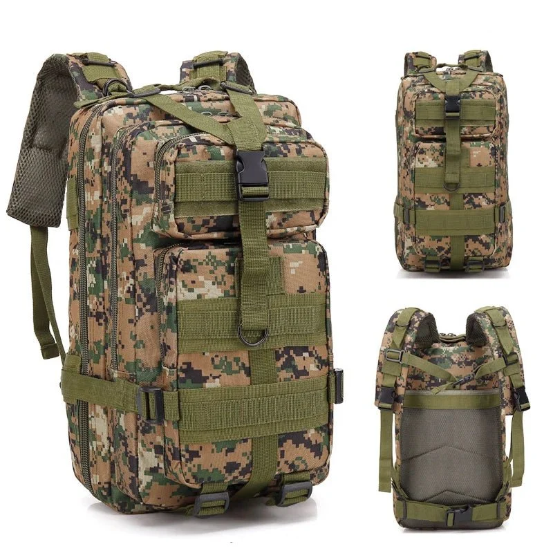 Sac à dos tactique d'expédition 20L-25L en nylon 1000D pour le bushcraft et la survie "Greencity - 3P Tactical"