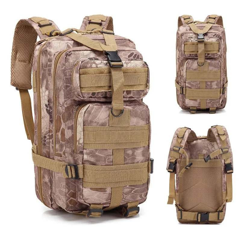Sac à dos tactique d'expédition 20L-25L en nylon 1000D pour le bushcraft et la survie "Greencity - 3P Tactical"