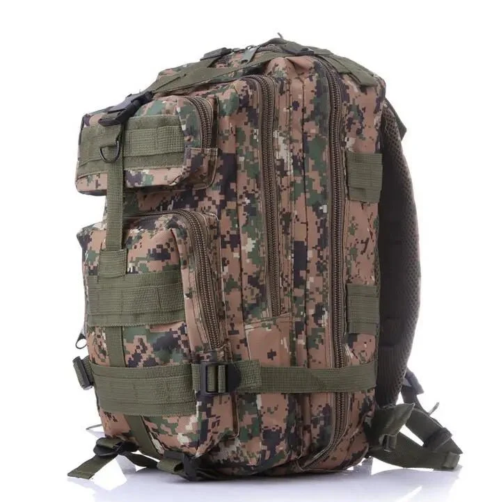 Sac à dos tactique d'expédition 20L-25L en nylon 1000D pour le bushcraft et la survie "Greencity - 3P Tactical"