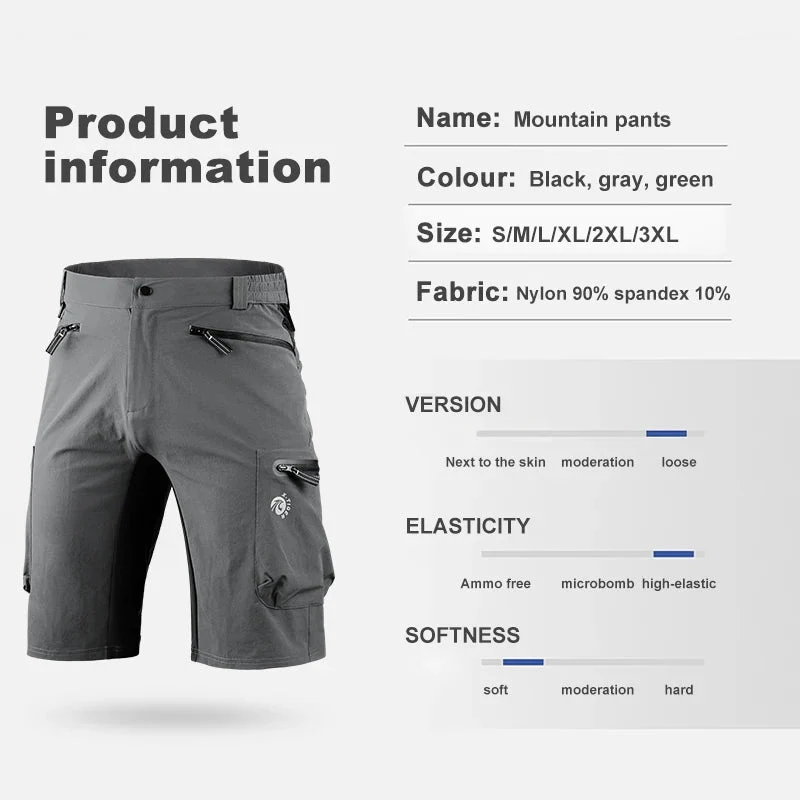 Short de sport multipoches et respirant pour le cyclisme & VTT "X-TIGER - DSK-00401"