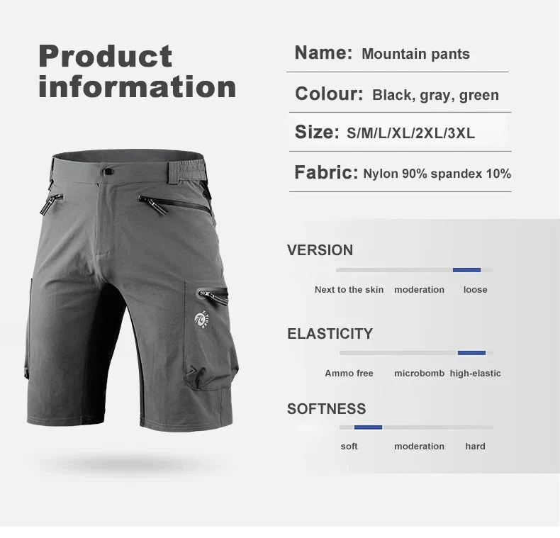 Short de sport multipoches et respirant pour le cyclisme & VTT "X-TIGER - DSK-00401"