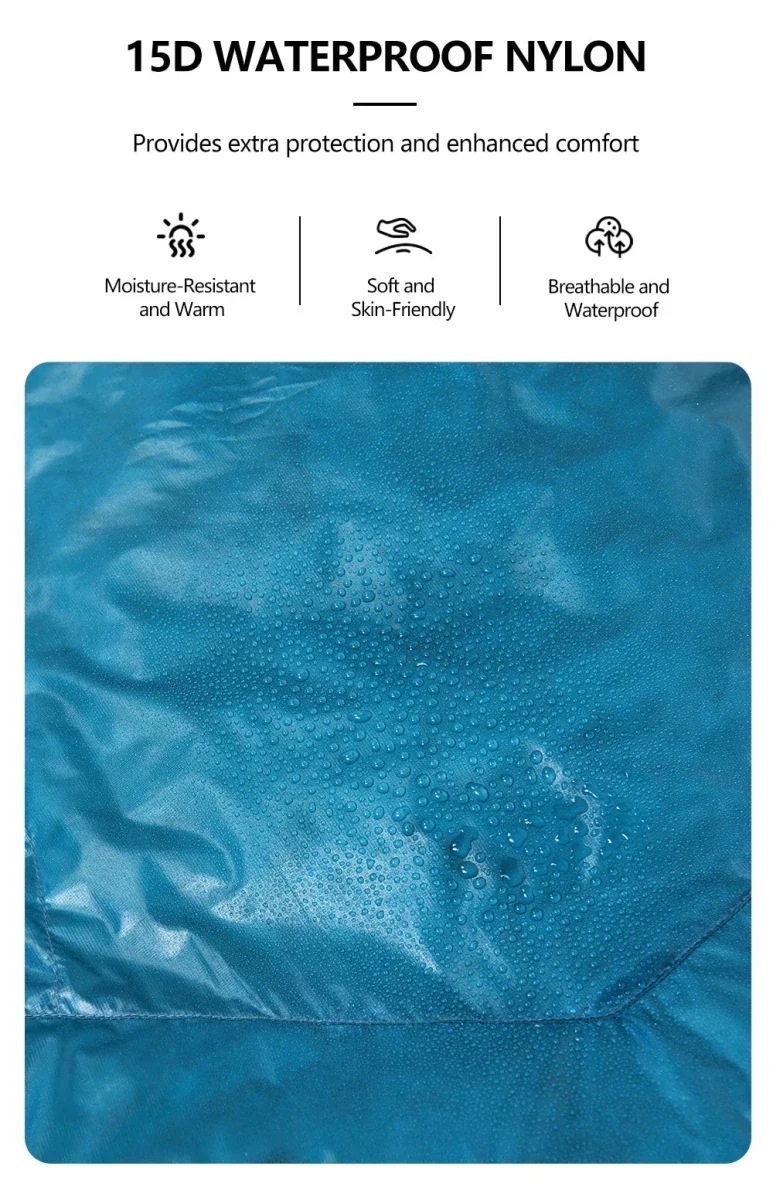 Sac de couchage ultralight en duvet de canard 800 FP & nylon imperméable RDS "Widesea - DS Series"