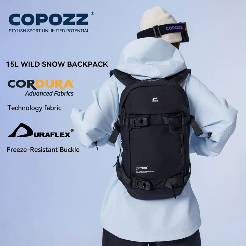 Sac à dos de ski multifonctionnel avec technologie Cordura & Snow Field Armor 15L "COPOZZ - HXB-250001"