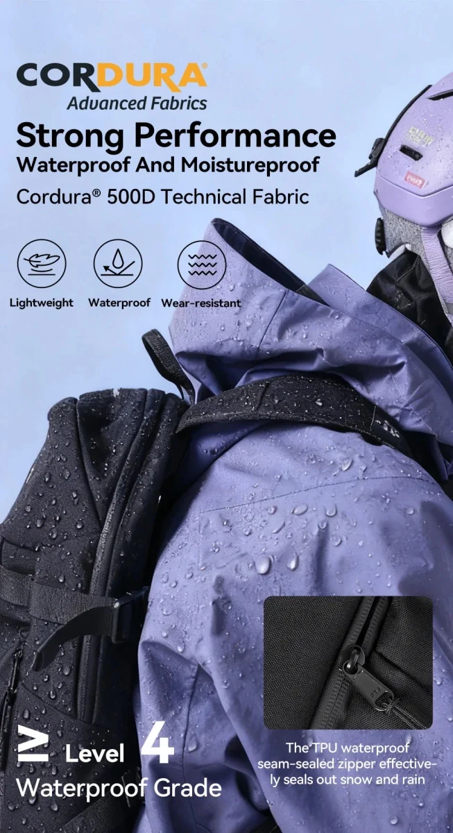 Sac à dos de ski multifonctionnel avec technologie Cordura & Snow Field Armor 15L "COPOZZ - HXB-250001"