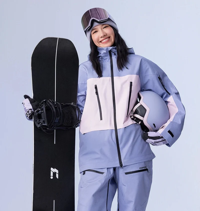 Parka d'hiver / veste de ski imperméables 3 couches avec technologie Teflon EcoElite "COPOZZ - HXF-24304"