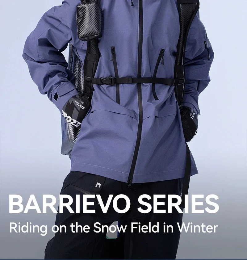 Parka d'hiver / veste de ski imperméables 3 couches avec technologie Teflon EcoElite "COPOZZ - HXF-24304"