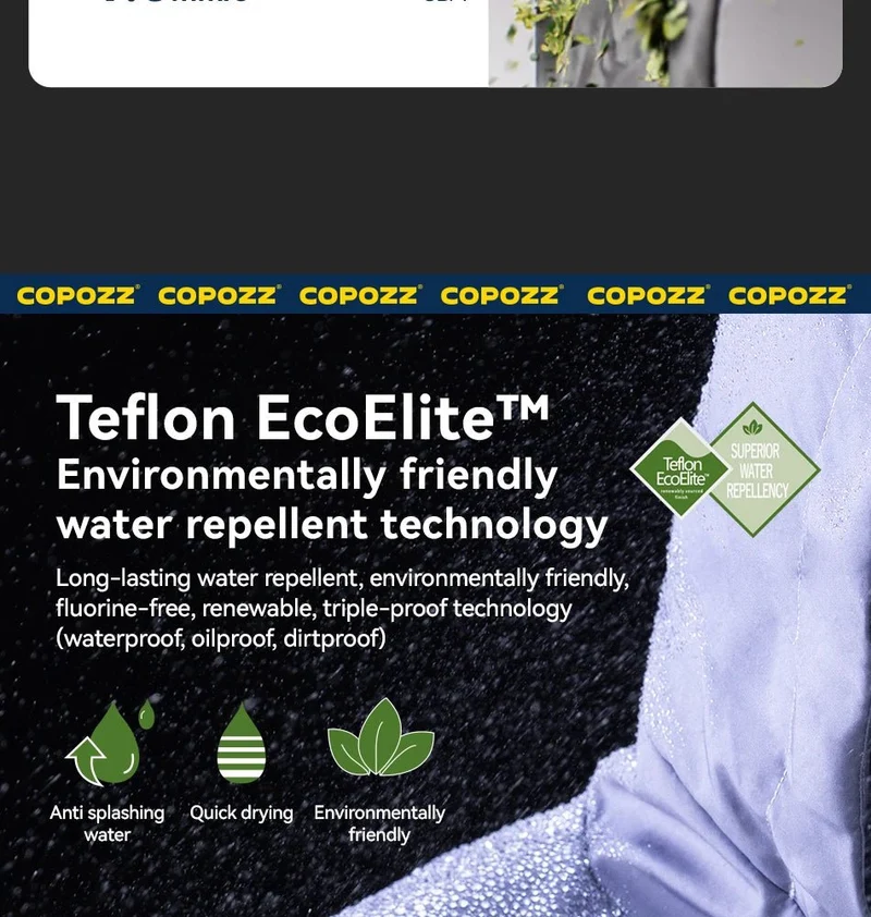 Parka d'hiver / veste de ski imperméables 3 couches avec technologie Teflon EcoElite "COPOZZ - HXF-24304"