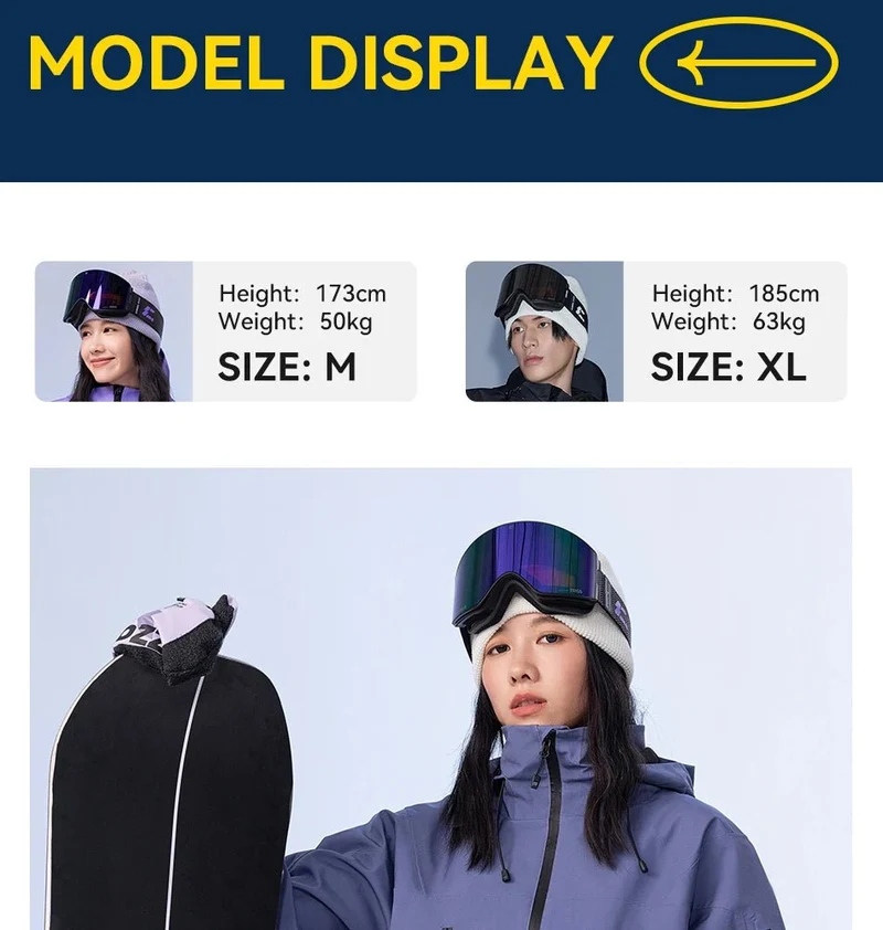 Parka d'hiver / veste de ski imperméables 3 couches avec technologie Teflon EcoElite "COPOZZ - HXF-24304"