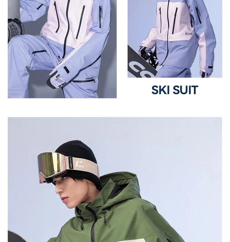 Parka d'hiver / veste de ski imperméables 3 couches avec technologie Teflon EcoElite "COPOZZ - HXF-24304"