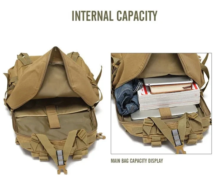 Sac à dos d'expédition tactique avec système Molle 40L "Greencity - JR-075"