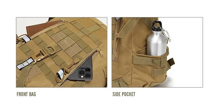 Sac à dos d'expédition tactique avec système Molle 40L "Greencity - JR-075"