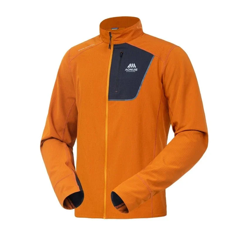 Sweat-shirt / t-shirt technique en micro-polaire à col montant "AONIJIE - FM5206"