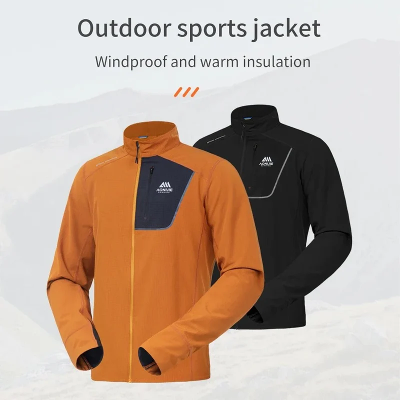 Sweat-shirt / t-shirt technique en micro-polaire à col montant "AONIJIE - FM5206"