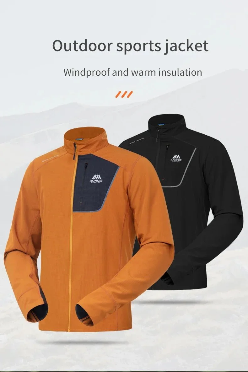 Sweat-shirt / t-shirt technique en micro-polaire à col montant "AONIJIE - FM5206"