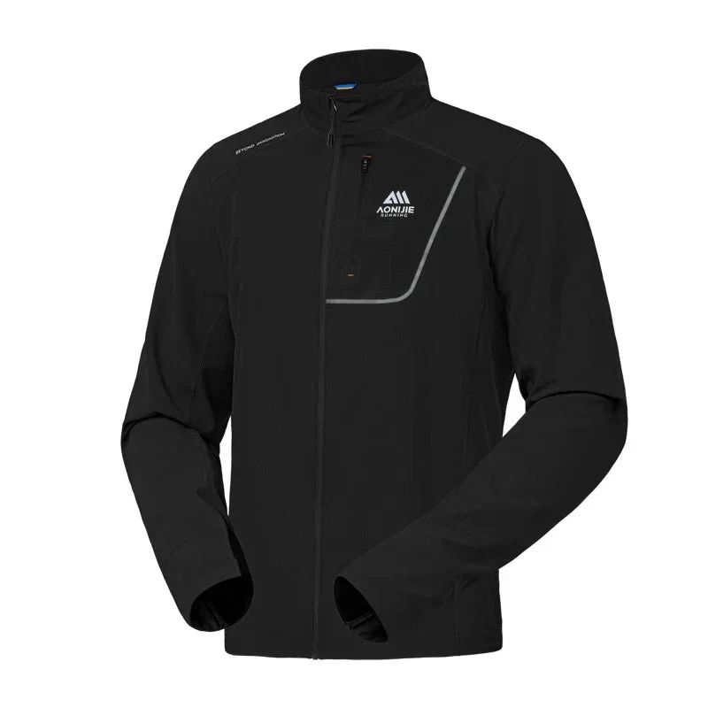 Sweat-shirt / t-shirt technique en micro-polaire à col montant "AONIJIE - FM5206"