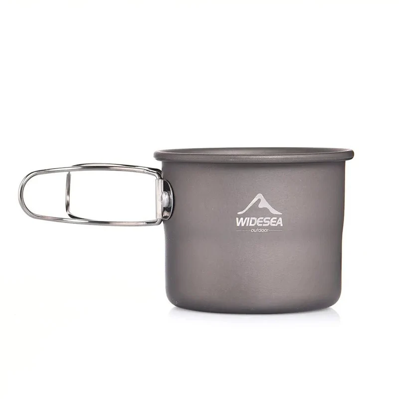 Mug / tasse de camping en aluminium pour café ou thé en extérieur "Widesea - WSCC-105"