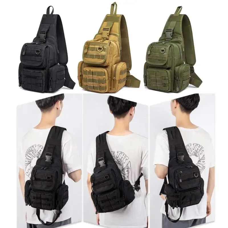 Sacoche bandoulière / poitrine tactique avec system Molle "Scione - XA291A"