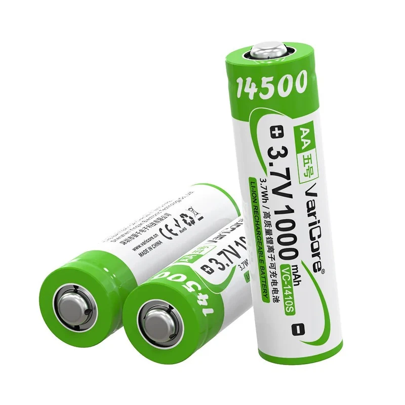 Batterie rechargeable 14500 AA 3,7 V 1000 mAh "VariCore VC-1410S"