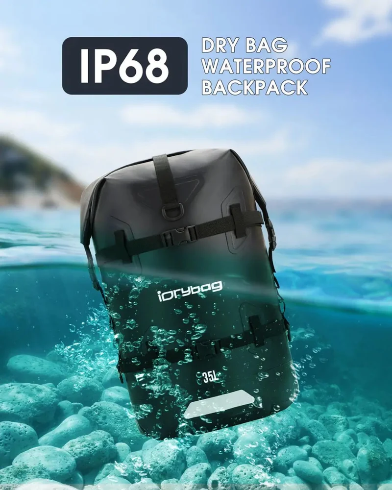 Sac à dos étanche / Idrybag IP68 pour les sports d'eau 35L / 55L "Idrybag - Waterproof bag"