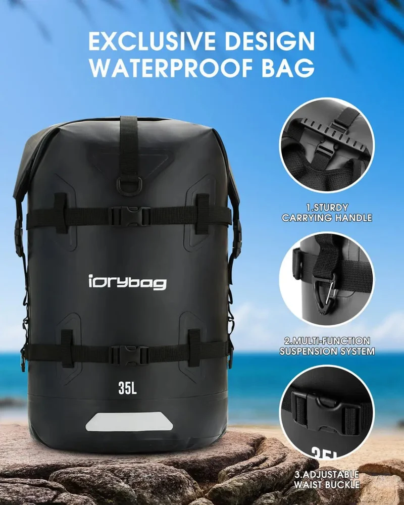 Sac à dos étanche / Idrybag IP68 pour les sports d'eau 35L / 55L "Idrybag - Waterproof bag"