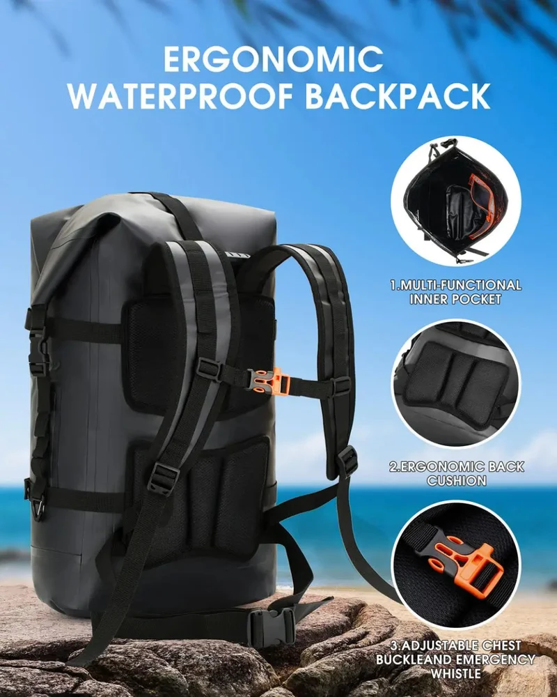 Sac à dos étanche / Idrybag IP68 pour les sports d'eau 35L / 55L "Idrybag - Waterproof bag"