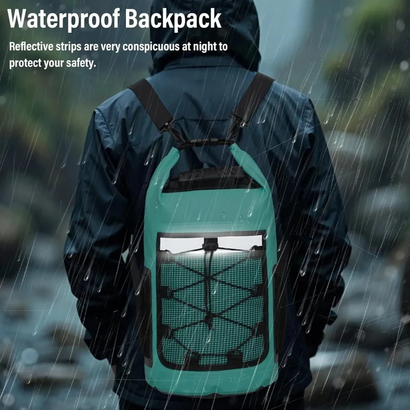 Sac à dos étanche / drybag en PVC 500D pour sports d'eau IP65 "Scione - Waterproof backpack"