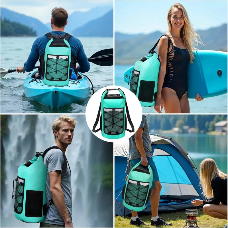 Sac à dos étanche / drybag en PVC 500D pour sports d'eau IP65 "Scione - Waterproof backpack"