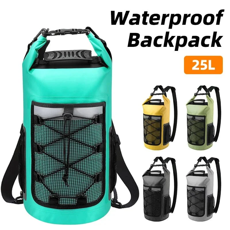 Sac à dos étanche / drybag en PVC 500D pour sports d'eau IP65 "Scione - Waterproof backpack"