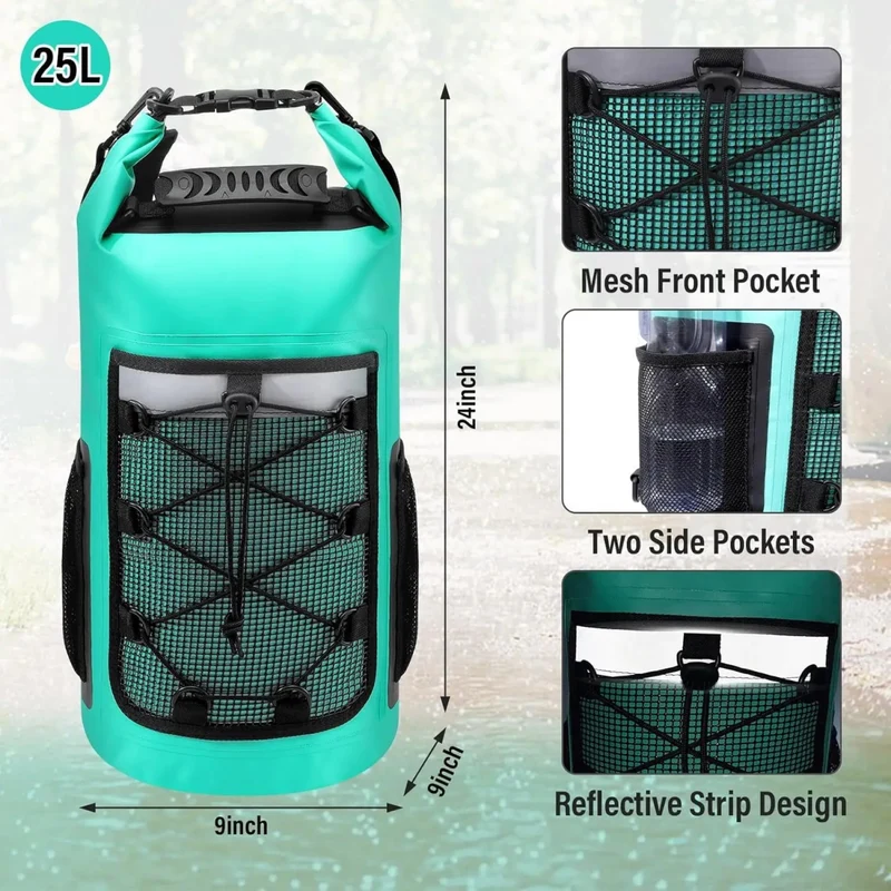 Sac à dos étanche / drybag en PVC 500D pour sports d'eau IP65 "Scione - Waterproof backpack"