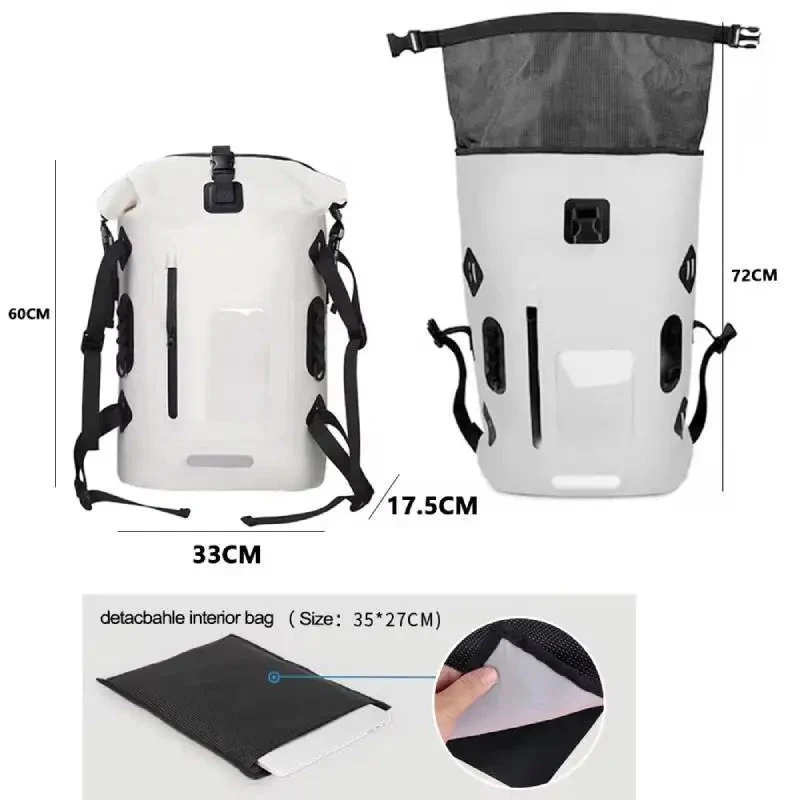 Sac étanche / drybag IP65 en PVC 500D pour les sports d'eau 30L "Hike Mount - Drift Bag"
