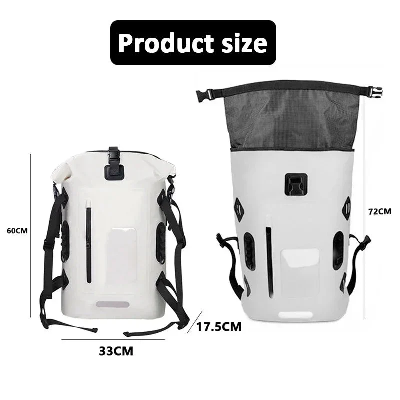 Sac étanche / drybag IP65 en PVC 500D pour les sports d'eau 30L "Hike Mount - Drift Bag"