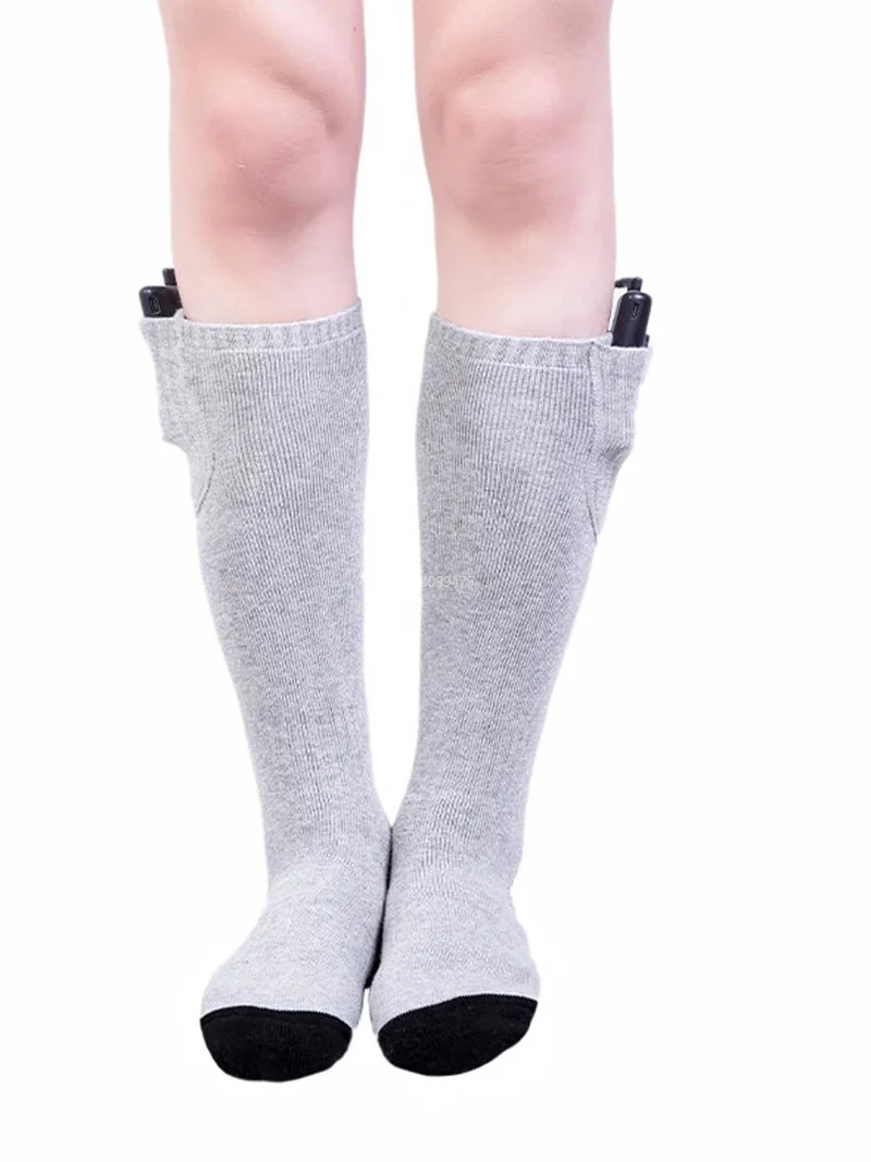 Chaussettes chauffantes rechargeables 6000 mAh pour les sports de plein air "LEOSOXS - Control Socks"