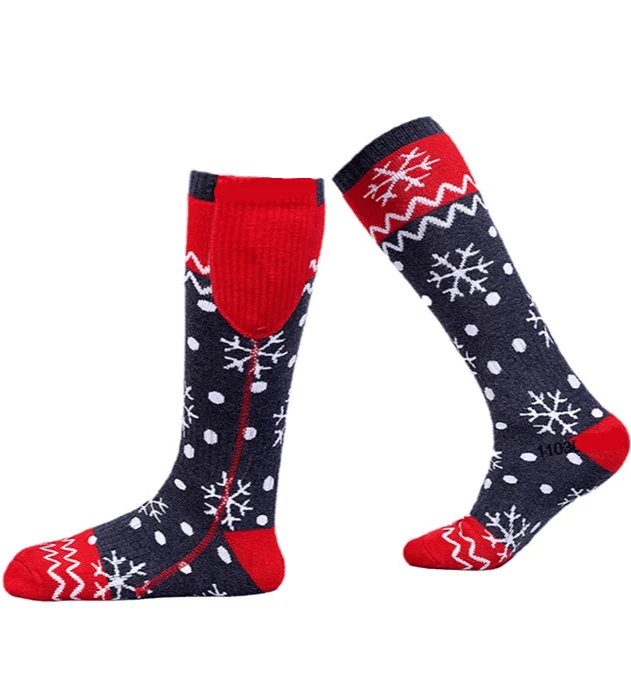 Chaussettes chauffantes rechargeables 6000 mAh pour les sports de plein air "LEOSOXS - Control Socks"