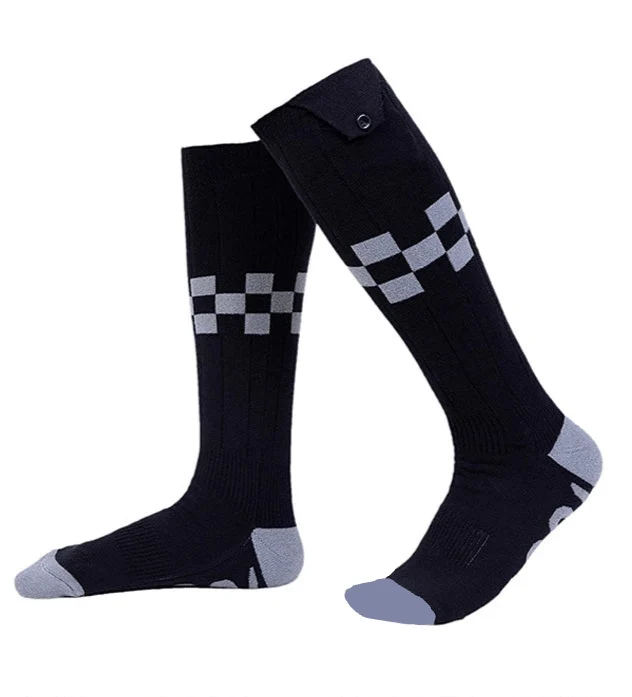 Chaussettes chauffantes rechargeables 6000 mAh pour les sports de plein air "LEOSOXS - Control Socks"