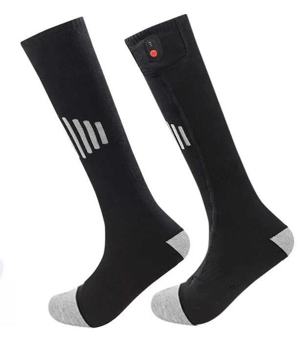 Chaussettes chauffantes rechargeables 6000 mAh pour les sports de plein air "LEOSOXS - Control Socks"