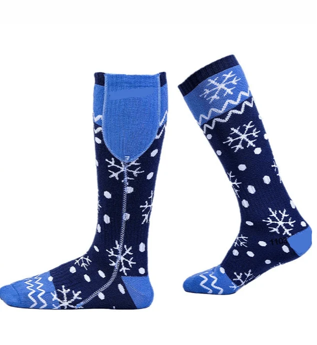 Chaussettes chauffantes rechargeables 6000 mAh pour les sports de plein air "LEOSOXS - Control Socks"