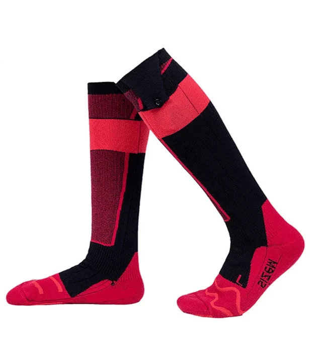 Chaussettes chauffantes rechargeables 6000 mAh pour les sports de plein air "LEOSOXS - Control Socks"