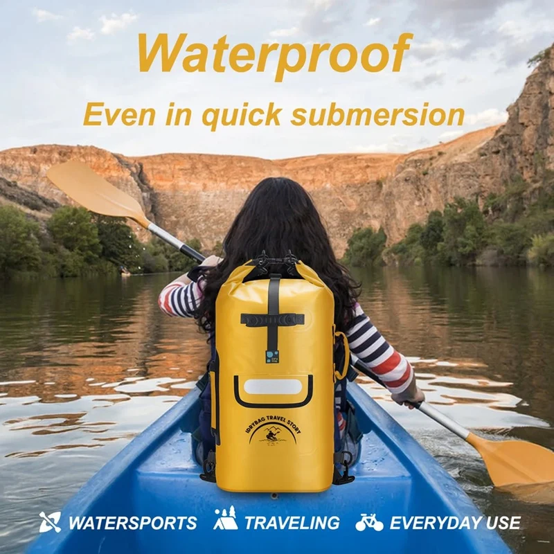 Sac à dos étanche IP-68 pour les sports d'eau, kayak, canyoning "Idrybag - Bag KC2005"