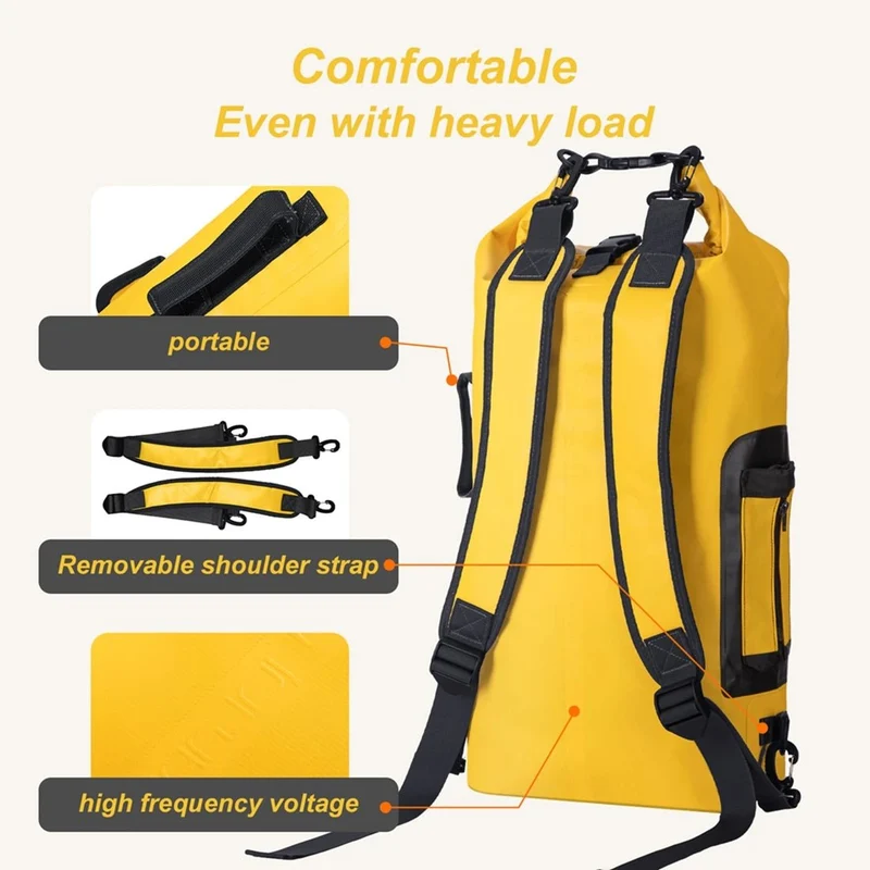 Sac à dos étanche IP-68 pour les sports d'eau, kayak, canyoning "Idrybag - Bag KC2005"