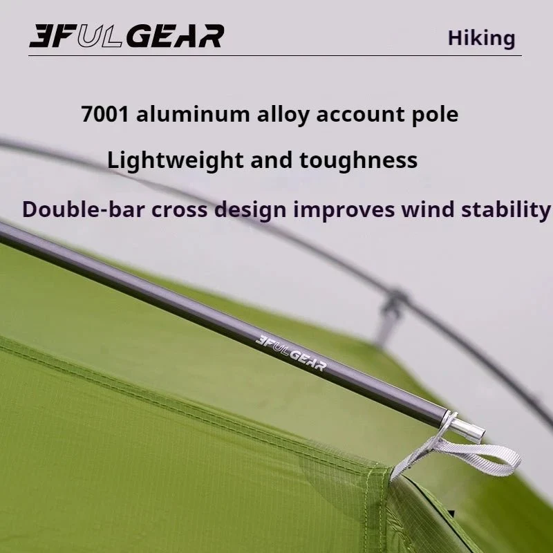 Tente de bivouac autoportante ultralégère pour 3 personnes 2,8kg "3F UL GEAR - TAIJI 3"