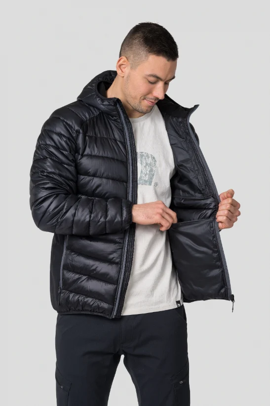 Doudoune 100% polyamide pour homme avec Airlite AC, AFT Double Weave, HL Tech down like "Hannah − REVEL HOODY"
