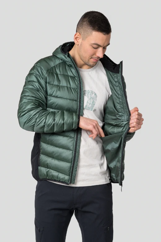 Doudoune 100% polyamide pour homme avec Airlite AC, AFT Double Weave, HL Tech down like "Hannah − REVEL HOODY"