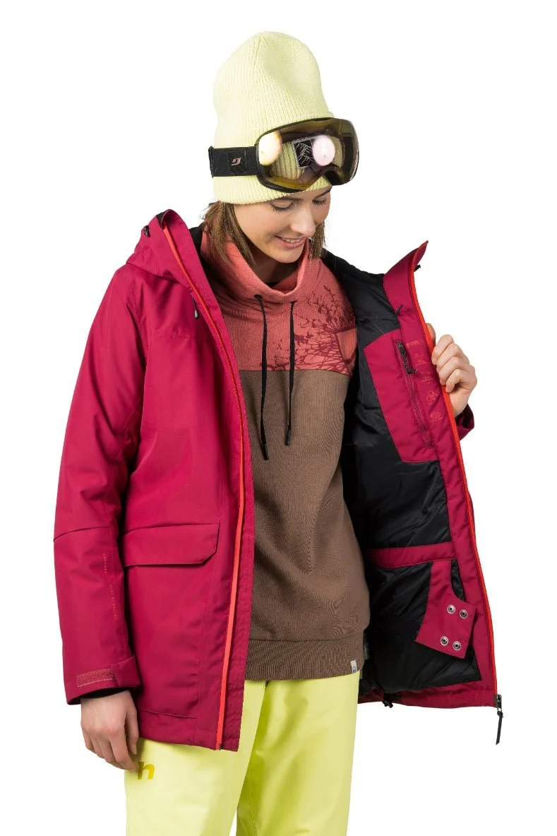 Veste de ski / hardshell montagne pour femme avec membrane Resstex 10 000mm et isolation Duratherm classic "Hannah − MERILA FD"