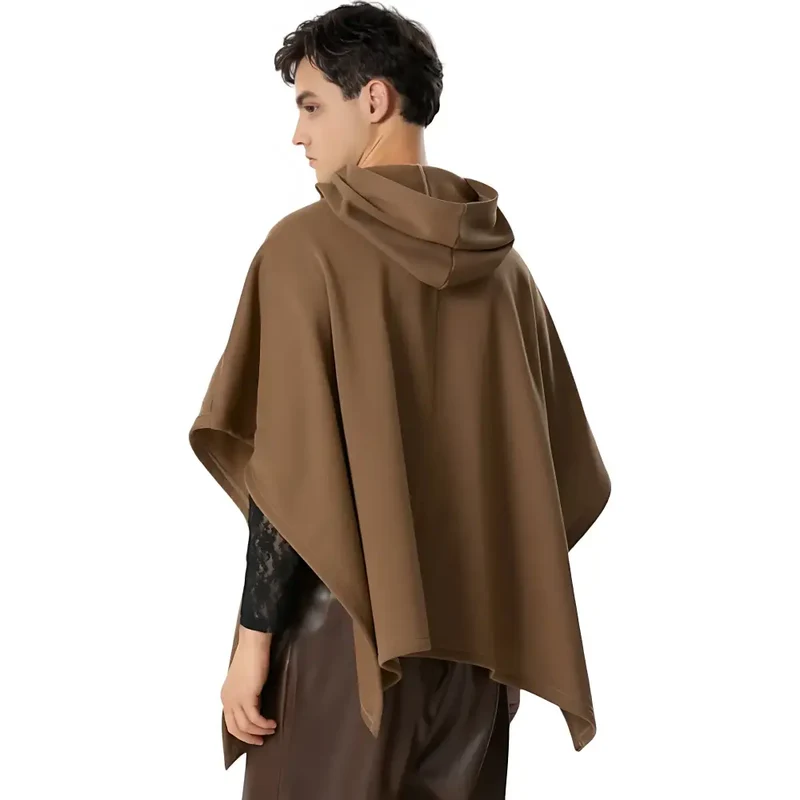 Poncho capuche hommes