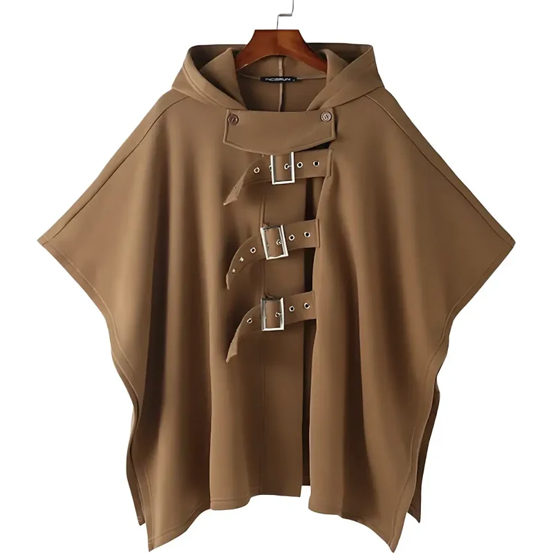 Poncho capuche hommes