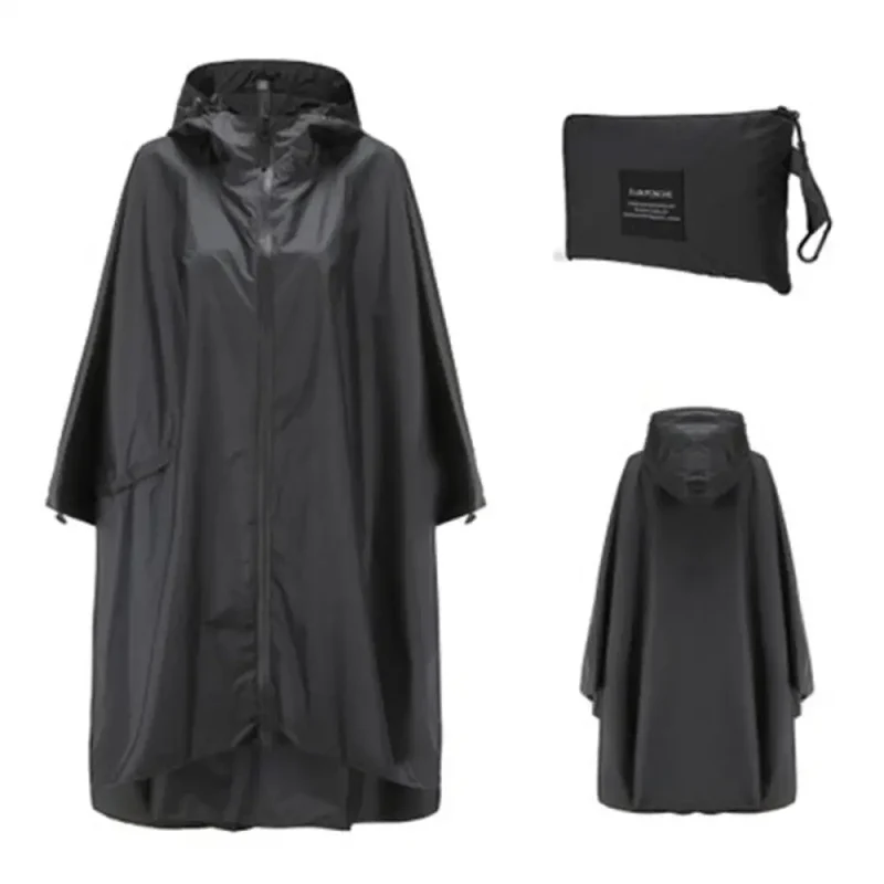 Poncho de pluie à col pour femme